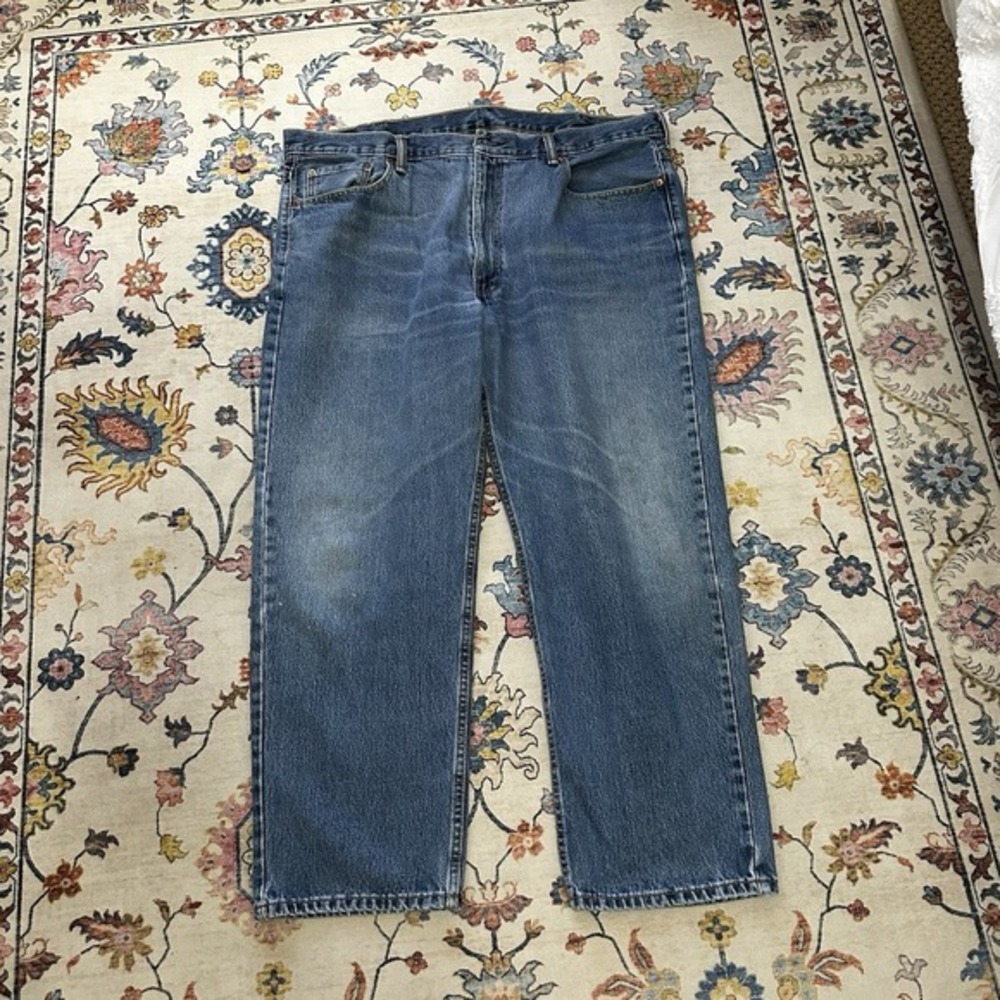Levi's 550 Mens Relaxed Fit‎ Stonewash Blue Denim Jeans 44x30 Big Tall